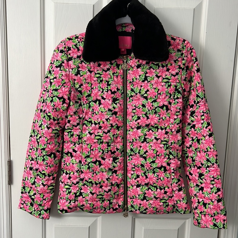 Lilly Pulitzer Carrington Jacket Down Feather NWT